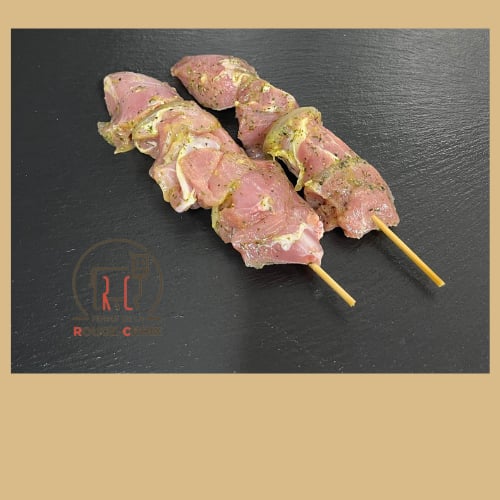 Brochette d'agneau marinée